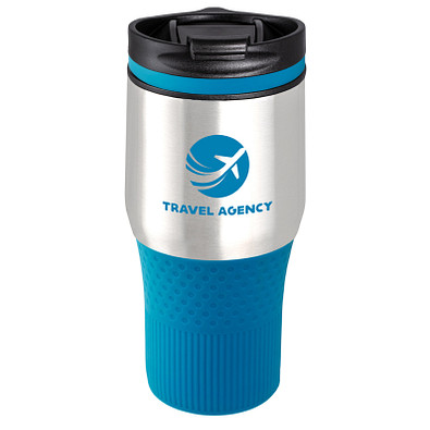 retumbler® Thermobecher Bayamo Grande Corporate, silber/blau retumbler® Thermobecher Bayamo Grande Corporate, silber/blau
