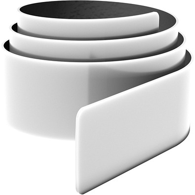 RFX™ 34 cm reflektierendes TPU Schnapparmband, weiss