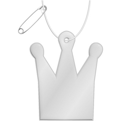 RFX™ H-12 reflektierender TPU-Anhänger Krone, weiss