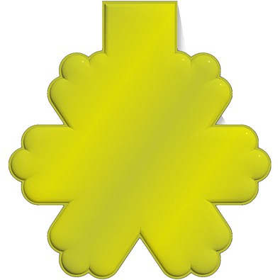 RFX™ M-10 Reflektierender PVC-Magnet Schneeflocke, neongelb