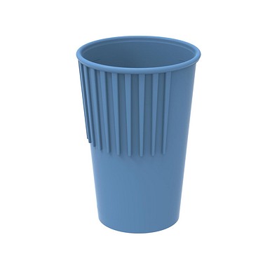 Riffel-Becher ToGo, 300 ml, behagliches blau