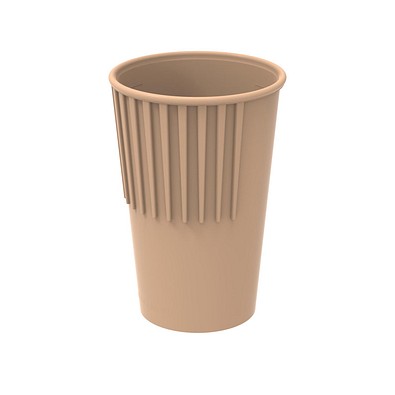 Riffel-Becher ToGo, 300 ml, beständiges braun