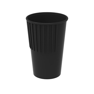 Riffel-Becher ToGo, 300 ml, schwarz