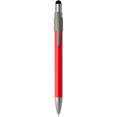 Rill RCS recycelter Kugelschreiber mit Stylus und Fidget Spinner (blaue Mine), rot