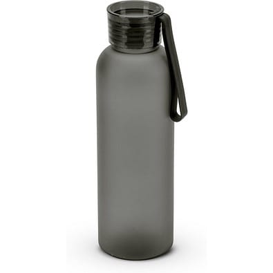 RIO rPET. Trinkflasche (600ml) aus recyceltem PET (100 % rPET) mit matter Oberfläche, Schwarz