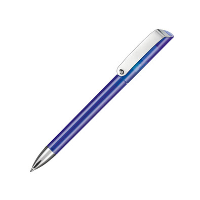RITTER PEN Drehkugelschreiber Glossy, blaue Mine, blau/transparent