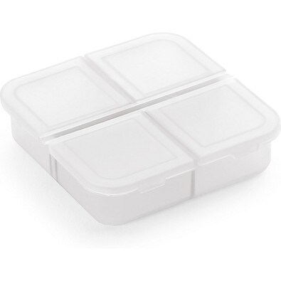 ROBERTS. Tablettenbox mit 4 Fächern, Weiß