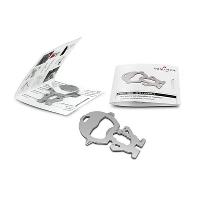 ROMINOX® Key Tool, Little Genius - 13 Funktionen, silber