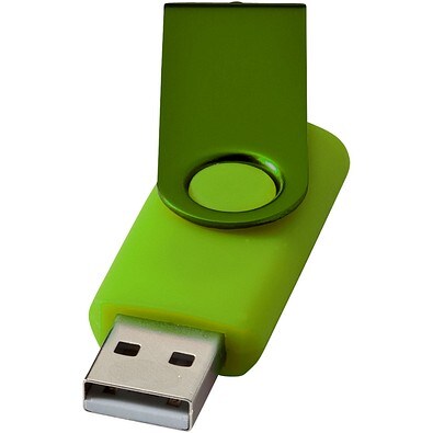 Rotate Metallic USB-Stick, limone, 2GB