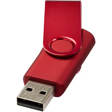 Rotate Metallic USB-Stick, rot, 2GB