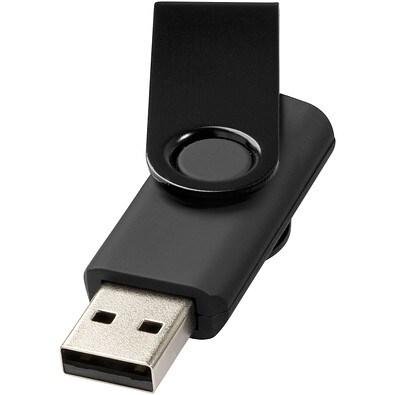 Rotate Metallic USB-Stick, schwarz, 2GB