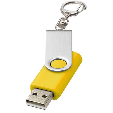Rotate mit Schlüsselanhänger USB-Stick, gelb, 1GB