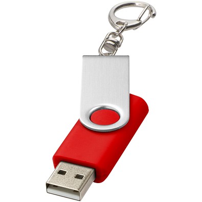 Rotate mit Schlüsselanhänger USB-Stick, hellrot, 1GB