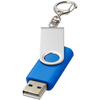 Rotate mit Schlüsselanhänger USB-Stick, mittelblau, 4GB