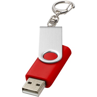 Rotate mit Schlüsselanhänger USB-Stick, mittelrot, 1GB
