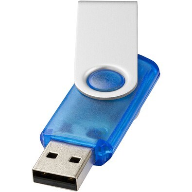 Rotate Transculent USB-Stick, blau, 4GB