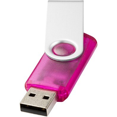 Rotate Transculent USB-Stick, rosa, 4GB