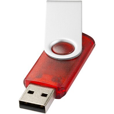 Rotate Transculent USB-Stick, rot, 4GB