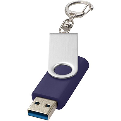 Rotate USB-Stick 3.0 mit Schlüsselanhänger, blau, 16GB