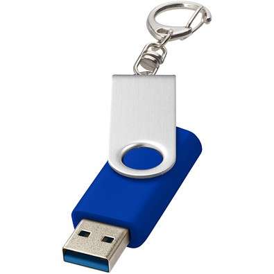 Rotate USB-Stick 3.0 mit Schlüsselanhänger, royalblau, 128GB