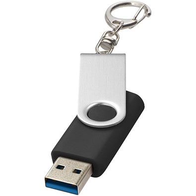 Rotate USB-Stick 3.0 mit Schlüsselanhänger, schwarz, 128GB