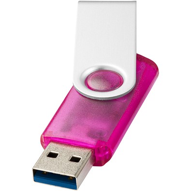 Rotate USB-Stick 3.0 transparent, rosa, 128GB