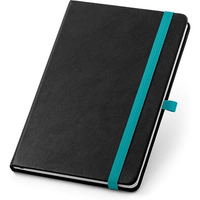 ROTH. A5 Notizbuch aus PU mit linerten Blättern, Hellblau