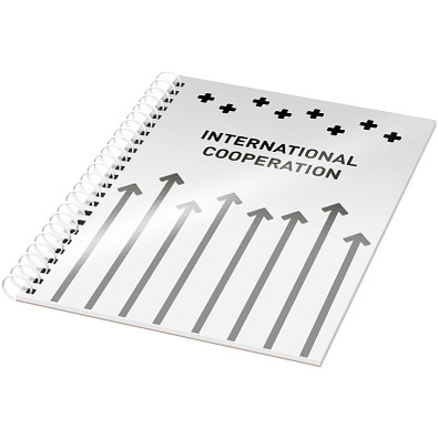 Rothko DIN A5 Notizbuch, klar mattiert,weiss, 50 Blatt