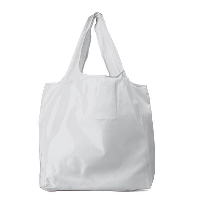 RPET Faltbare Einkaufstasche Pantala, weiß