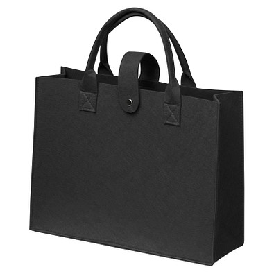 RPET Filztasche, schwarz