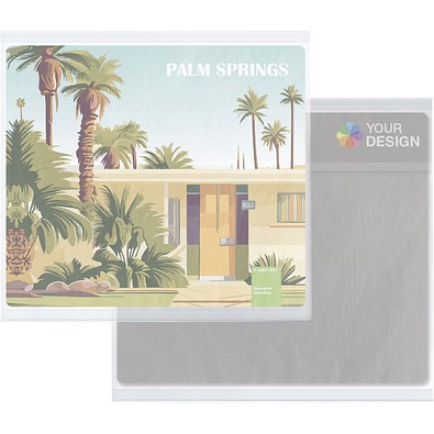 rPET GripCleaner® 4in1 Mousepad 23x20 cm , weiss / individuell