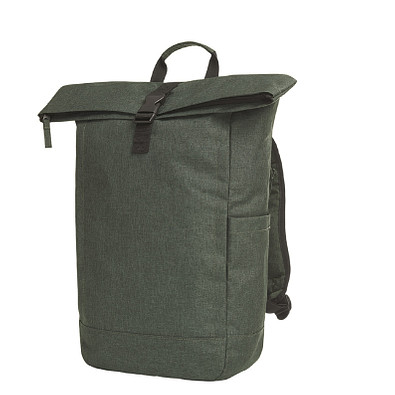 HALFAR Rucksack Circle aus rPET, dunkelgrün meliert