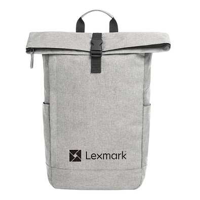 HALFAR Rucksack Circle aus rPET, hellgrau meliert