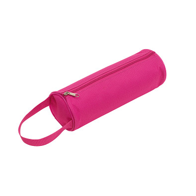 Runde Stiftetasche SCHOOL,magenta