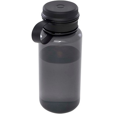 Ryder 900 ml RCS-zertifizierte RPET-Sportflasche mit Multifunktionsdeckel, schwarz