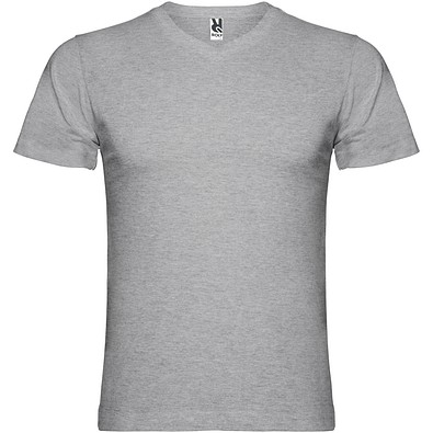 Samoyedo T-Shirt mit V-Ausschnitt für Herren, Marl Grey, L