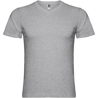 Samoyedo T-Shirt mit V-Ausschnitt für Herren, Marl Grey, S