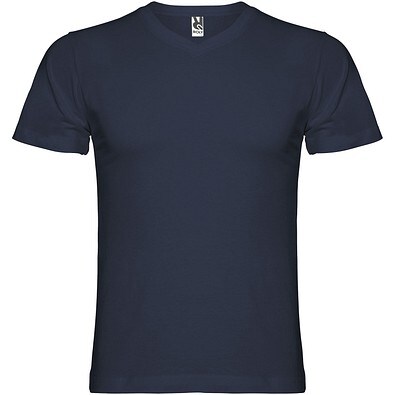 Samoyedo T-Shirt mit V-Ausschnitt für Herren, Navy Blue, S