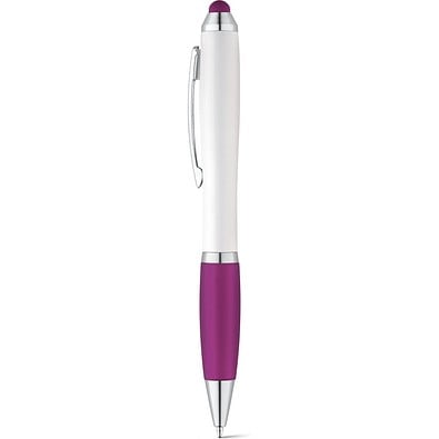 SANS. Kugelschreiber mit Drehmechanik und Metallclip, Violett