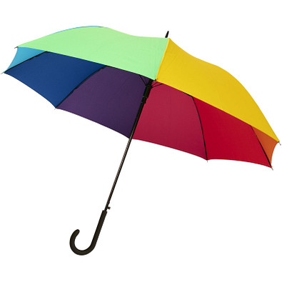 Sarah 23" Automatiksturmschirm, regenbogenfarben Sarah 23" Automatiksturmschirm, regenbogenfarben