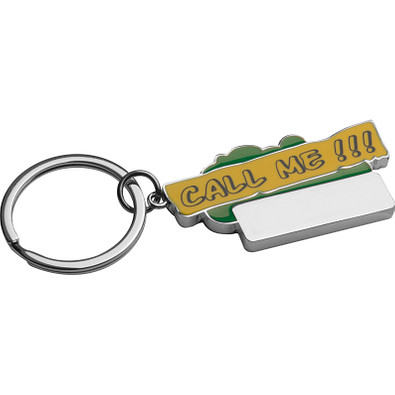 Schlüsselanhänger Call me!!!, grün