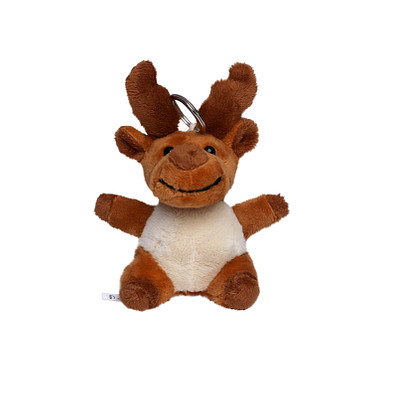 Schlüsselanhänger Elch, braun