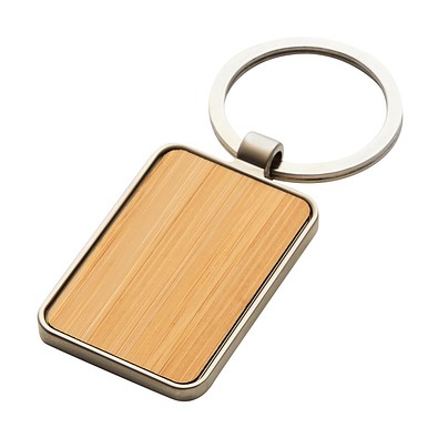 Schlüsselanhänger FIELD,braun, silber