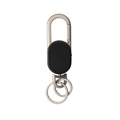 Schlüsselanhänger Keyfinder mit weltweiter Ortung und USB-C, schwarz, grau