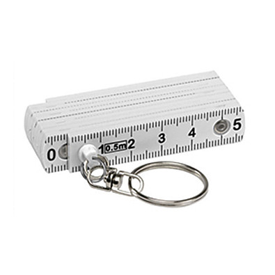 Schlüsselanhänger Maßstab, weiß
