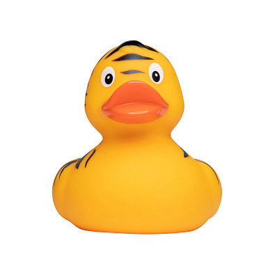 Schnabels® Bade-Ente getigerte Ente, orange