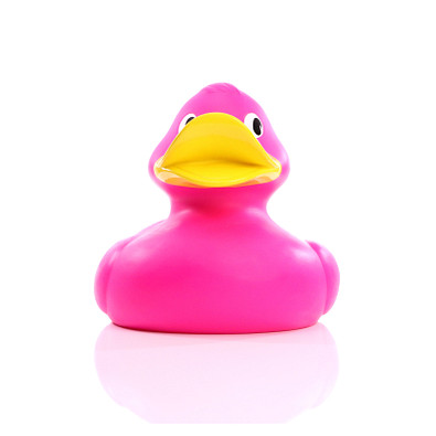 Schnabels® Bade-Ente Giant, 30 cm, lila/rot/pink