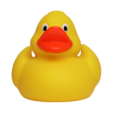 Schnabels® Bade-Ente Klassik, klein, gelb/orange