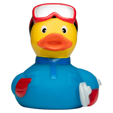 Schnabels® Bade-Ente Snowboarder, bunt