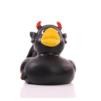 Schnabels® Bade-Ente Teufel, schwarz